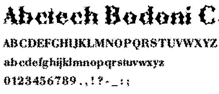 ABCTech Bodoni Cactus font